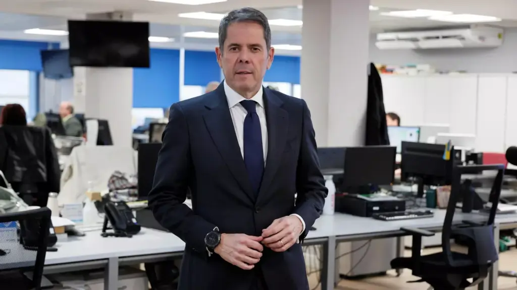 Gerardo Cuerva, presidente de Cepyme, en la redacción de Diario de Sevilla / Juan Carlos Muñoz